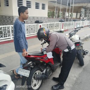 Ops Patuh Toba 2024, Polres Pematangsiantar Tindak Pengendara Kasat Mata
