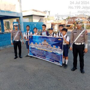 Ops Patuh Toba 2024, Satlantas Polres Pematangsiantar Sosialisasikan Kepada Pelajar
