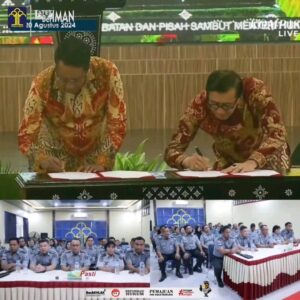 Lapas Tebing Tinggi Ikuti Sertijab & Pisah Sambut Menkumham RI 2024