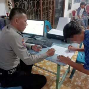 Polsek Siantar Selatan Amankan Pelajar SMK Yang Melaksanakan Tawuran