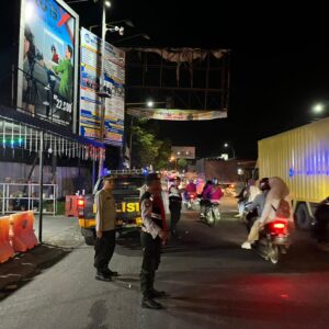 Berikan Rasa Aman, Polres Tebing Tinggi Patroli Skala Besar di Akhir Pekan