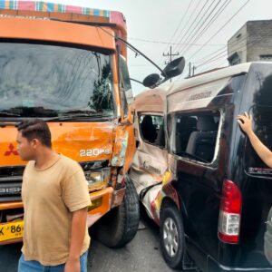 Polres Tebing Tinggi Dalami Kasus Laka Lantas di Depan SPBU Kp. Lalang Tebing Tinggi