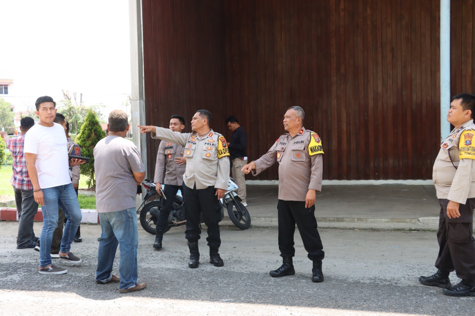 Venue Tinju di Universitas HKBP Nomensen Pon XXI Aceh-Sumut, Kapolres Pematangsiantar Lakukan Pengecekan
