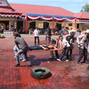 Polres Simalungun Siap Hadapi Situasi Kontinjensi ditunjukan melalui Simulasi Pengamanan Kota untuk Pilkada 2024 di Simalungun