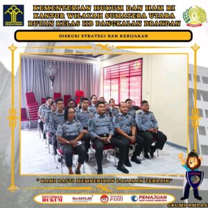 Tingkatkan Pemahaman, Rutan Pangkalan Brandan Ikuti Diskusi Strategi Kebijakan Hukum dan HAM