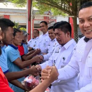 Jaga Hidup Sehat, Lapas Narkotika Kelas IIA Langkat Bagikan Perlengkapan Mandi Kepada Seluruh WBP