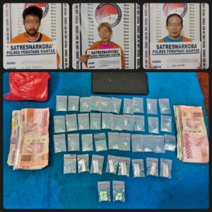 14 Gram Sabu dan 3,69 Gram Ekstasi Berhasil Diamankan Polisi dari Tiga Pria di Nagur Pematang Siantar
