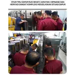 Lapas I Medan Perbaiki Dapur Sehat Dengan Lakukan Kunjungan Studi Tiru ke Rutan I Cipinang