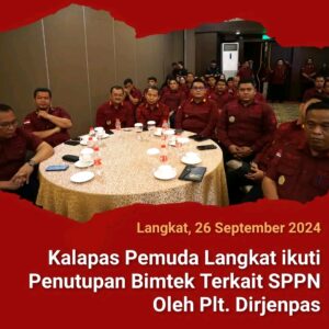 Kalapas Pemuda Langkat ikuti Penguatan Tugas dan Fungsi Terkait SPPN Oleh Plt. Dirjenpas