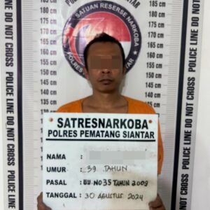 Miliki 2,13 Gram Sabu, Residivis Kembali  tangkap Polres Pematangsiantar