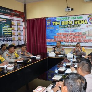 Polres Siantar Terima Kunker Tim Biro Rena Polda Sumut