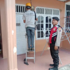 PLN UP3 Kota Pematangsiantar Operasi Penertiban Pemakaian Tenaga Listrik (P2TL), Polisi Kawal Petugas