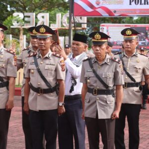 Polres Simalungun Gelar Upacara Serah Terima Jabatan, Kapolres AKBP Choky Sentosa Meliala Pimpin Langsung Prosesi