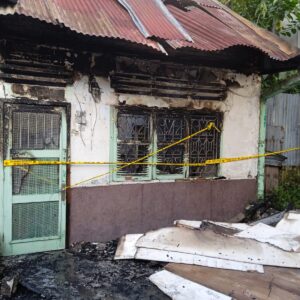 Kebakaran Satu Unit Rumah Kosong di Gang Kimia Farma, Polisi Lakukan Olah TKP