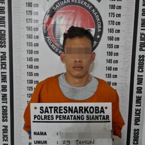Bawa Sabu 2.20 Gram di Jalan Gurilla, Residivis Berhasil Ditangkap Polres Pematangsiantar