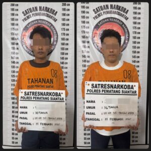 Selamatkan Warga Bantan, Polres Pematangsiantar Tangkap Dua Pria Diduga Pengedar Sabu