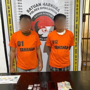 TIM Gabungan Polres Simalungun Gulung Dua Bandar Narkoba di Kawasan Padat Penduduk Rambung Merah