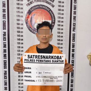 Sat Resnarkoba Polres Pematangsiantar Gagalkan Pemuda Edarkan Sabu di Jalan Farel Pasaribu