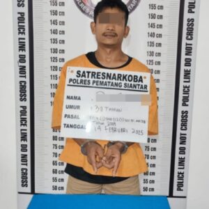 Kembali Gagalkan Peredaran Narkoba Jalan Nagur Gang Manunggal, Polres Pematangsiantar Tangkap RC dan Amankan 7, 30 Gram Sabu