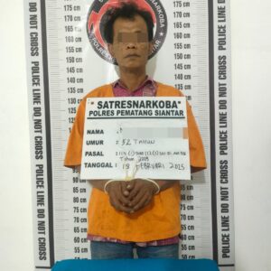 Polres Pematangsiantar Tangkap Pengedar Sabu di Jalan Siak