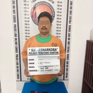 Miliki Sabu 1,31 Gram, Polres Pematangsiantar Berhasil Ringkus RFS di Dirumahnya