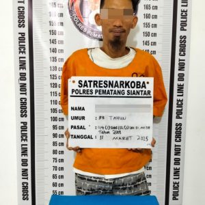 Sat Resnarkoba Pematangsiantar Berhasil Ringkus Pengedar Sabu di Halte bus Asal Perumnas Batu VI