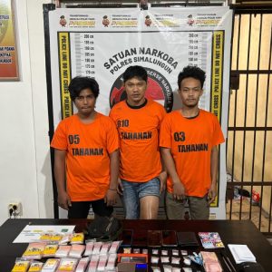 Sat Narkoba Polres Simalungun Berhasil Gagalkan Peredaran 50,78 Gram Sabu dari Tebing Tinggi, Empat Orang Ditangkap