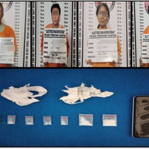 Empat Komplotan Peredaran Narkoba Berhasil Diringkus Polres Pematangsiantar Amankan 8 paket Sabu