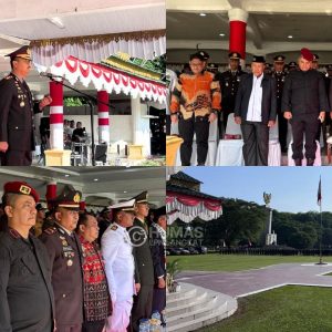 Kepala Lapas Narkotika Langkat Hadiri Upacara Peringatan HUT Bhayangkara Ke-79