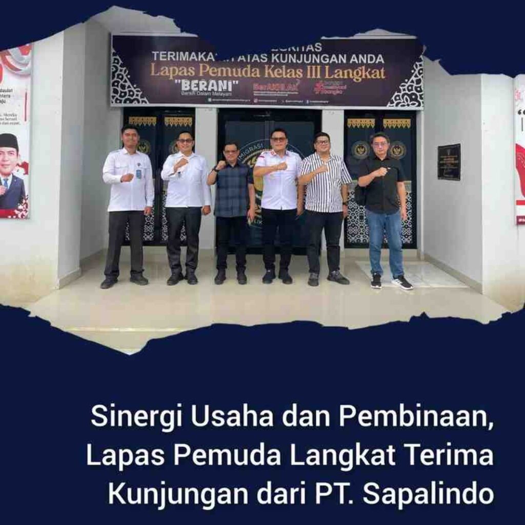 Sinergi Usaha dan Pembinaan, Lapas Pemuda Langkat Terima Kunjungan dari PT. Sapalindo
