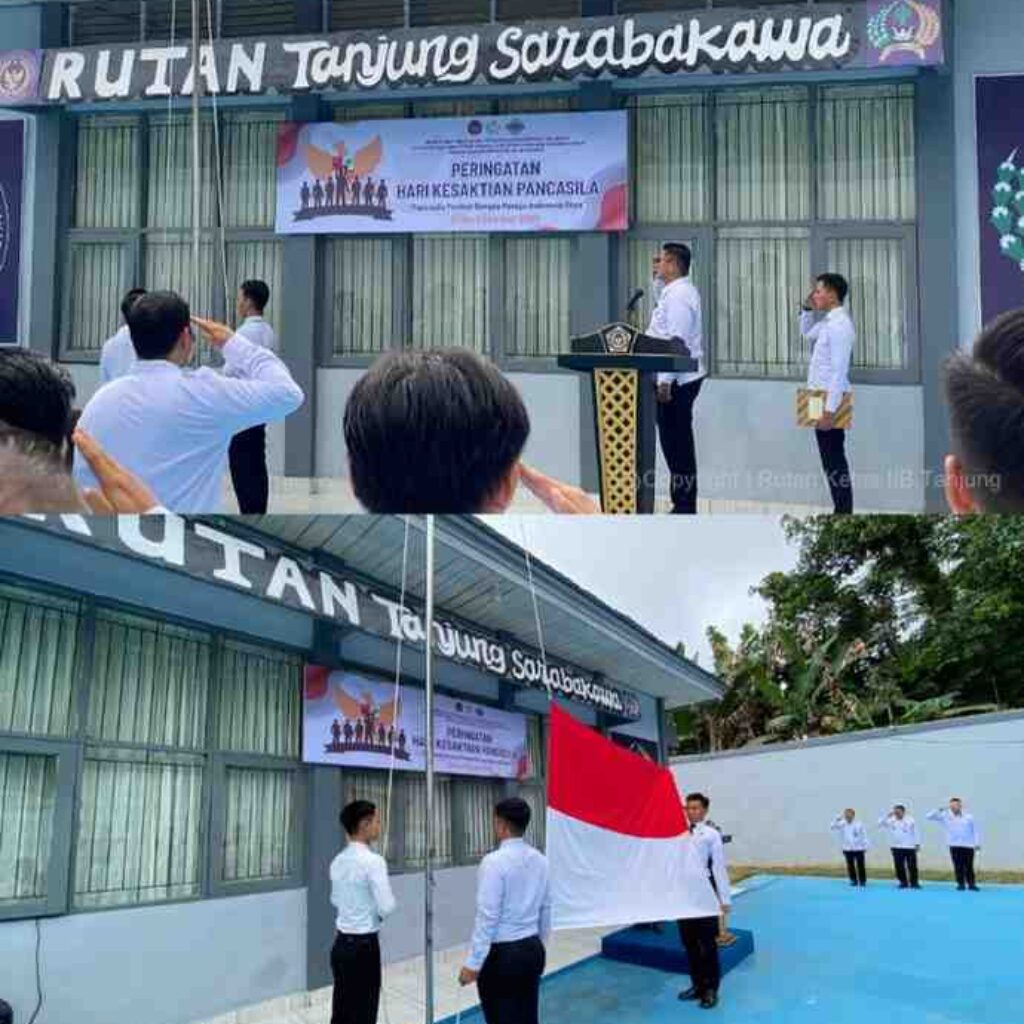 Gelar Upacara Hari Kesaktian Pancasila Rumah Tahanan Negara Kelas IIB Tanjung Laksanakan Upacara Di Lapangan Aula G.G. Van. Delft