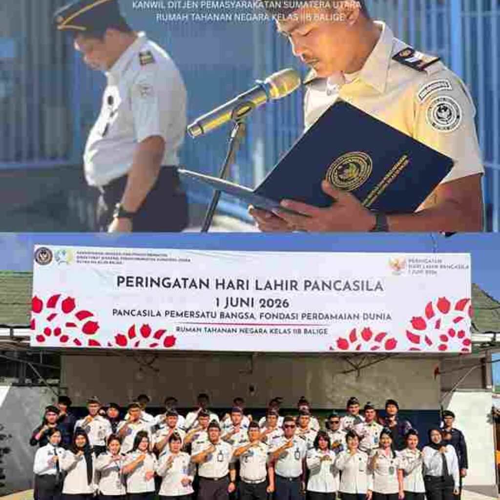 Peringati Hari Lahir Pancasila 2026, Rutan Kelas IIB Balige Teguhkan Komitmen Mengamalkan Nilai-Nilai Pancasila