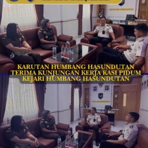 Karutan Humbang Hasundutan Terima Kunjungan Kerja Kasi Pidum Kejari Humbang Hasundutan