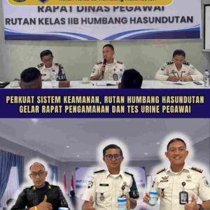 Perkuat Sistem Keamanan, Rutan Humbang Hasundutan Gelar Rapat Pengamanan Dan Tes Urine Pegawai