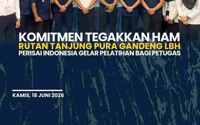 Komitmen Tegakkan HAM, Rutan Tanjung Pura Gandeng LBH Perisai Indonesia Gelar Pelatihan Bagi Petugas