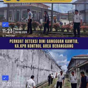 Perkuat Deteksi Dini Gangguan Kamtib, Ka.KPR Kontrol Area Beranggang