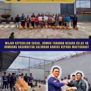 Wujud Kepedulian Sosial, Rumah Tahanan Negara Kelas IIB Humbang Hasundutan Salurkan Bansos Kepada Masyarakat