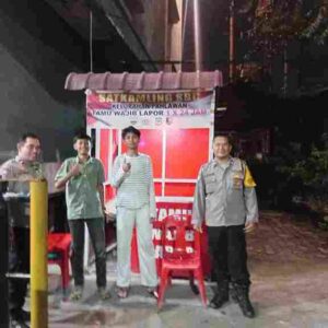 Polsek Siantar Timur Laksanakan SALING di Pos Satkamling SBC, Himbau Kamtibmas