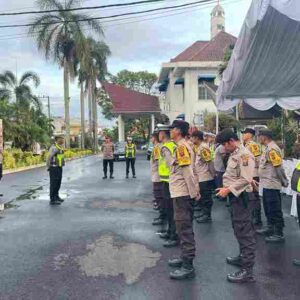 Polres Pematangsiantar Hadiri Penyambutan Jamaah Haji/ Hajjah Indonesia Kota Pematangsiantar Tahun 1447 H/ 2026