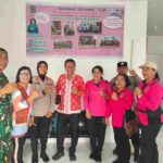 Kapolsek Siantar Selatan Hadiri Senam Sehat dan Periksa Massal IVA Test se Kecamatan Siantar Selatan