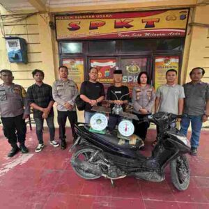 Polsek Siantar Utara Amankan Terduga Pelaku Pencurian Timbangan Duduk di Jalan Mufakat