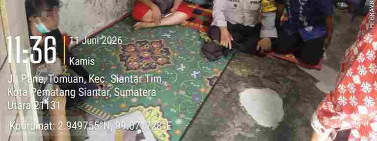 Polsek Siantar Timur Mediasi Permasalahan Pelemparan Rumah Warganya