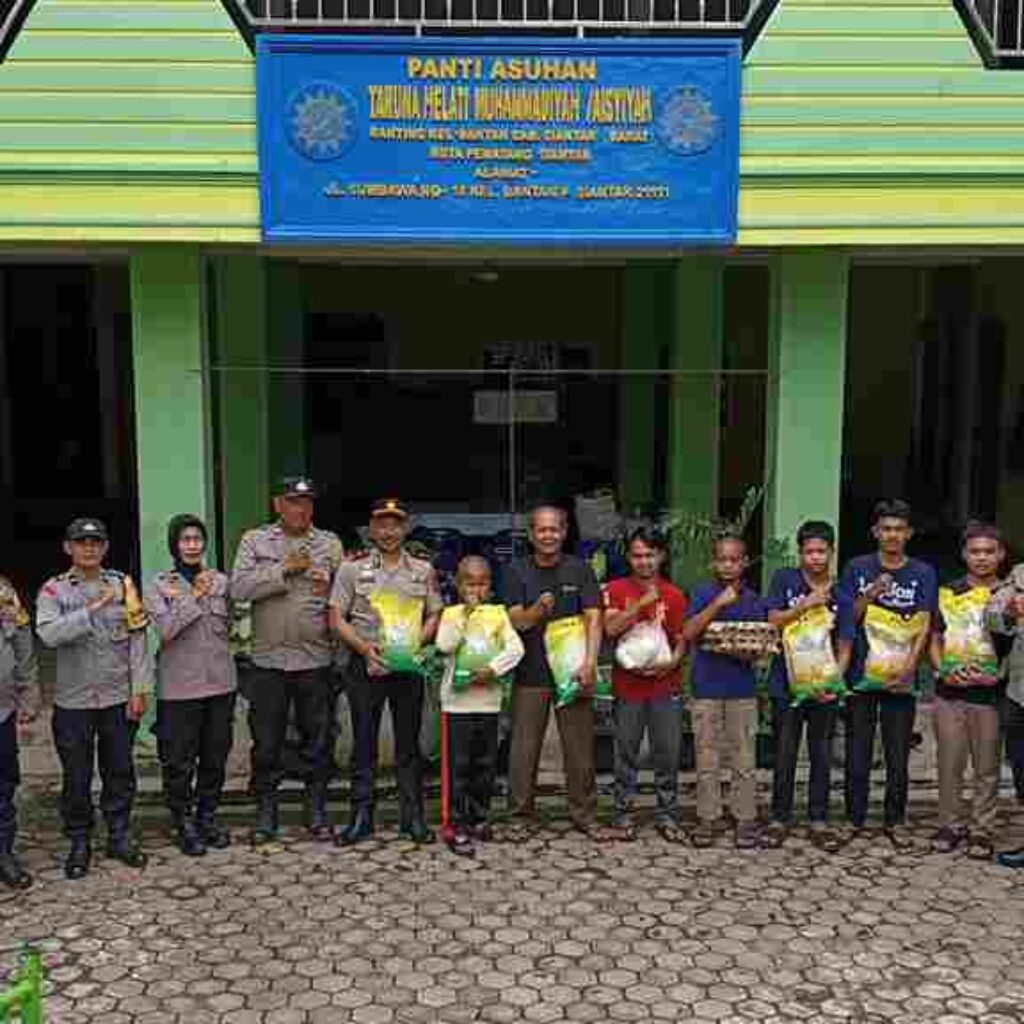 Sambut HUT Bhayangkara ke 80 Tahun 2026, Polsek Siantar Barat Kunjungi Panti Asuhan