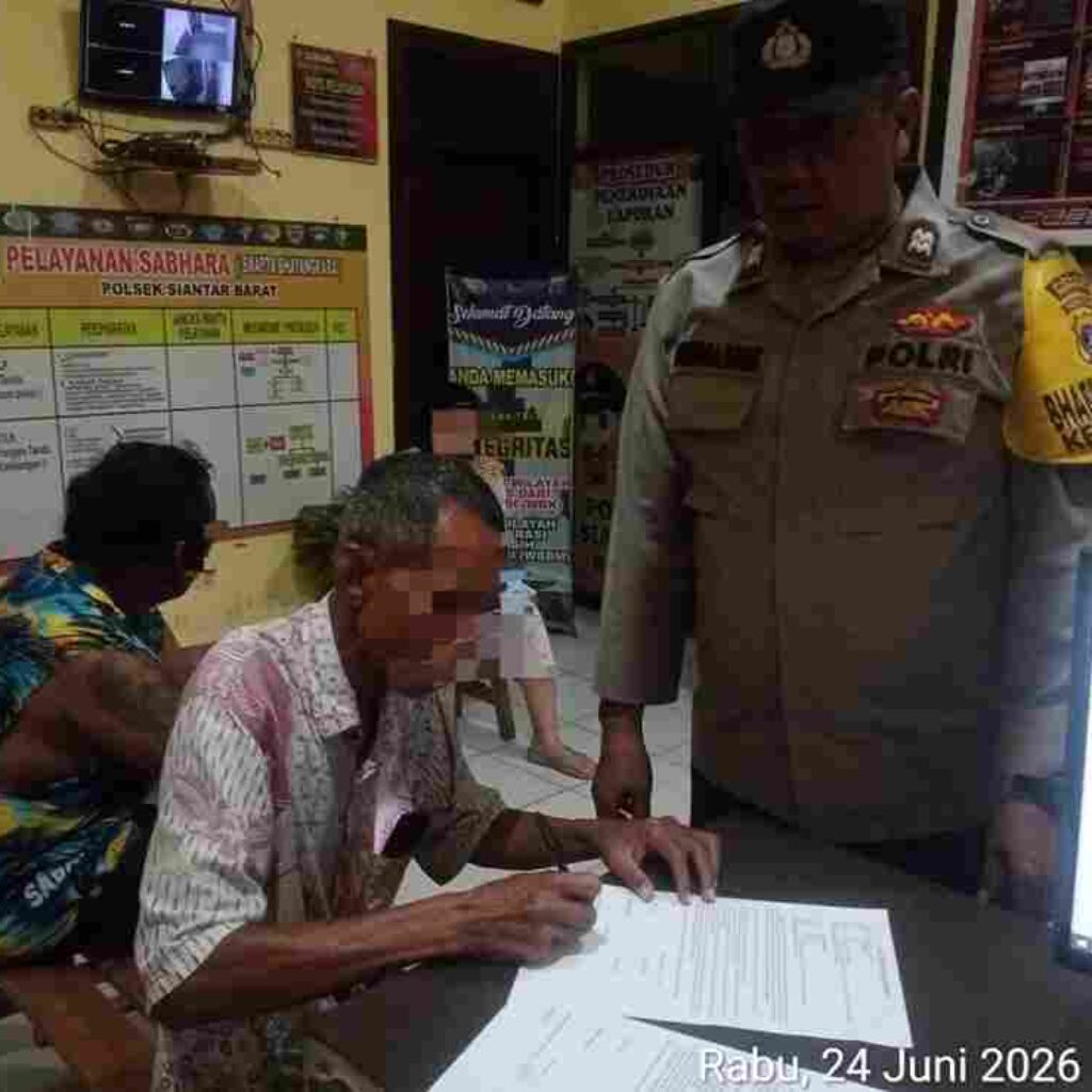 Keributan di Gang Langgar, berujung di Polsek Siantar Barat Dengan Mediasi
