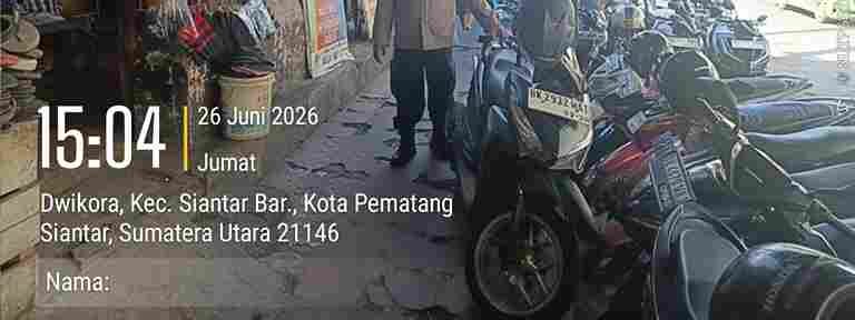Polsek Siantar Barat Laksanakan Patroli Jalan Kaki Sore Hari di Pasar Horas Antisipasi 3C 