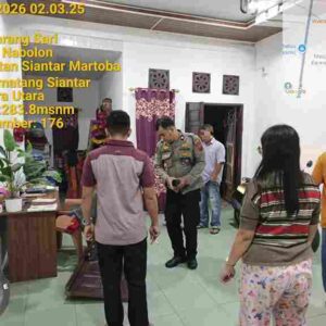 Polsek Sianțar Martoba Cek TKP Dugaan Curat di Jalan Bombongan Raya