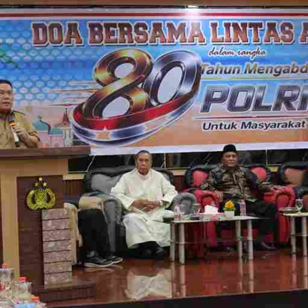Sambut HUT HUT Bhayangkara Ke 80, Polres Pematangsiantar Gelar Doa Bersama Lintas Agama