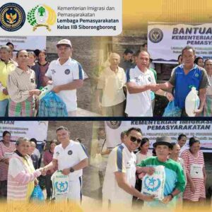 Lapas Kelas IIB Siborongborong Berikan Bantuan Sosial bagi Warga Sekitar sebagai Bentuk Kepedulian Sosial