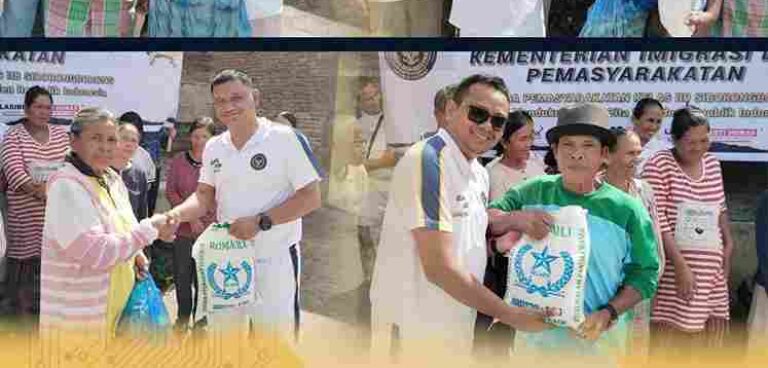 Lapas Kelas IIB Siborongborong Berikan Bantuan Sosial bagi Warga Sekitar sebagai Bentuk Kepedulian Sosial