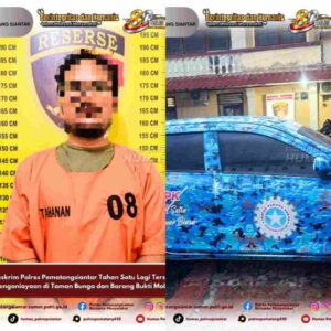Sat Reskrim Polres Pematangsiantar Tahan Satu Lagi Tersangka Penganiayaan di Taman Bunga dan Barang Bukti Mobil